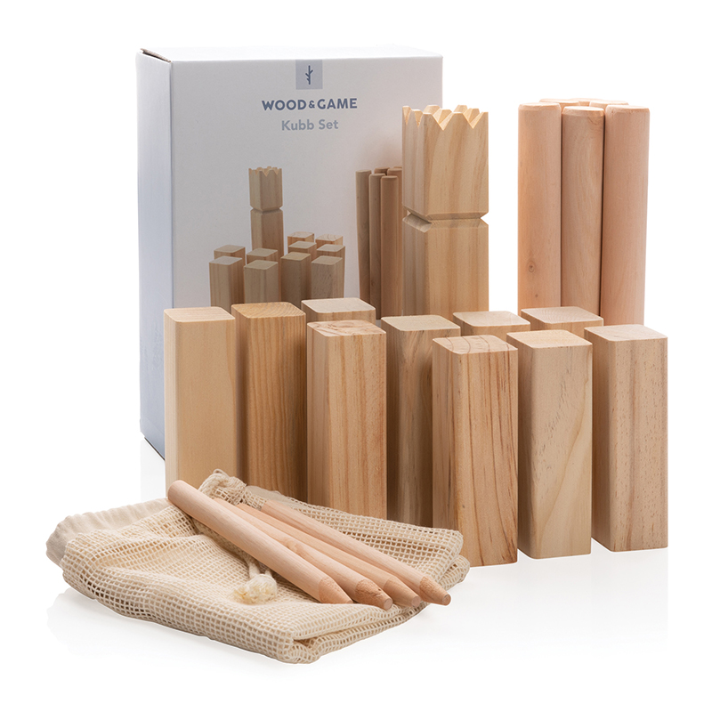 Kubb-Set aus Holz - Bild 5